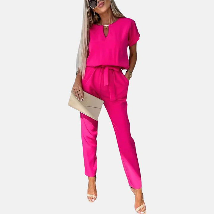 W&W Mode | Eleganter, festlicher Kurzarm-Damen-Overall für den Sommer