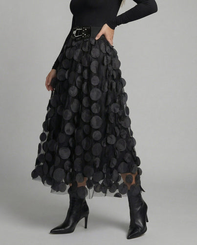 Damen Rock aus Baumwolle mit Punkte-Muster & Femininer Passform | W&W Mode