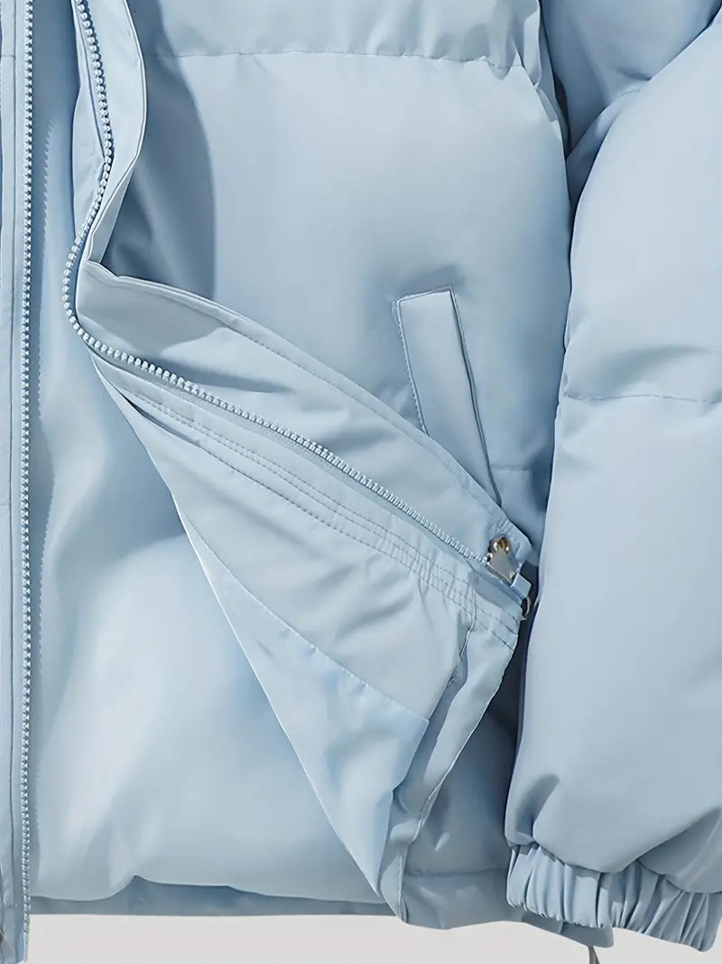 Damen-Pufferjacke aus 100 % Polyester für den Winter