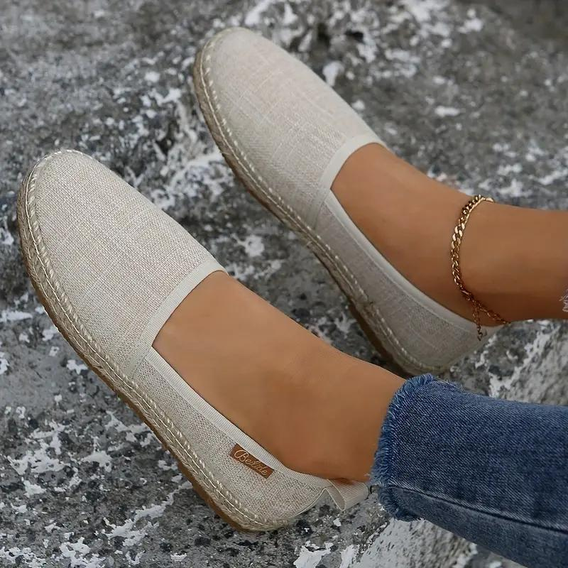 W&W Mode | Espadrilles, flach, leicht, Segeltuchschuhe, Schuhe für den Sommer
