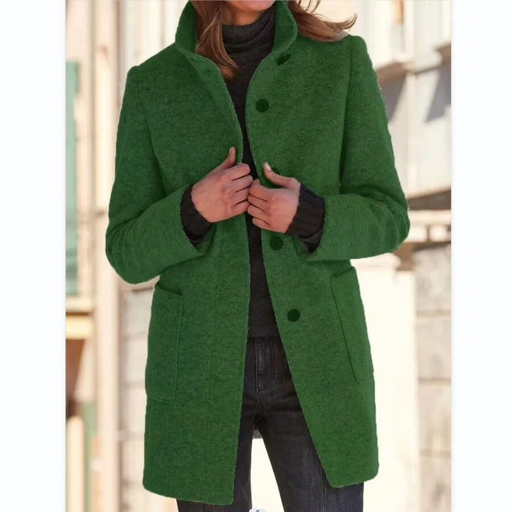 W&W Mode Wollmantel mit Stehkragen und Taschen - Julia