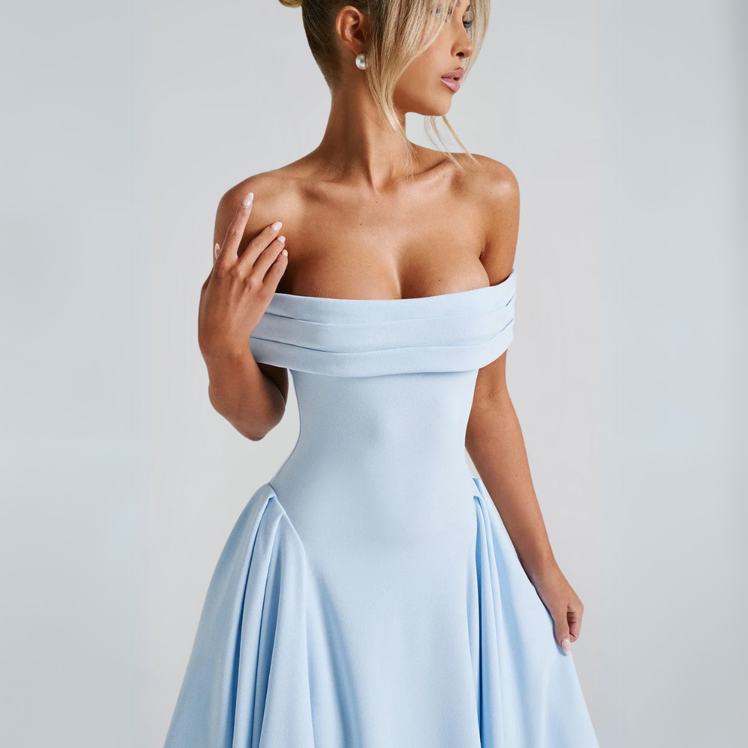 W&W Mode | Midi-Kleid Elegant Blau