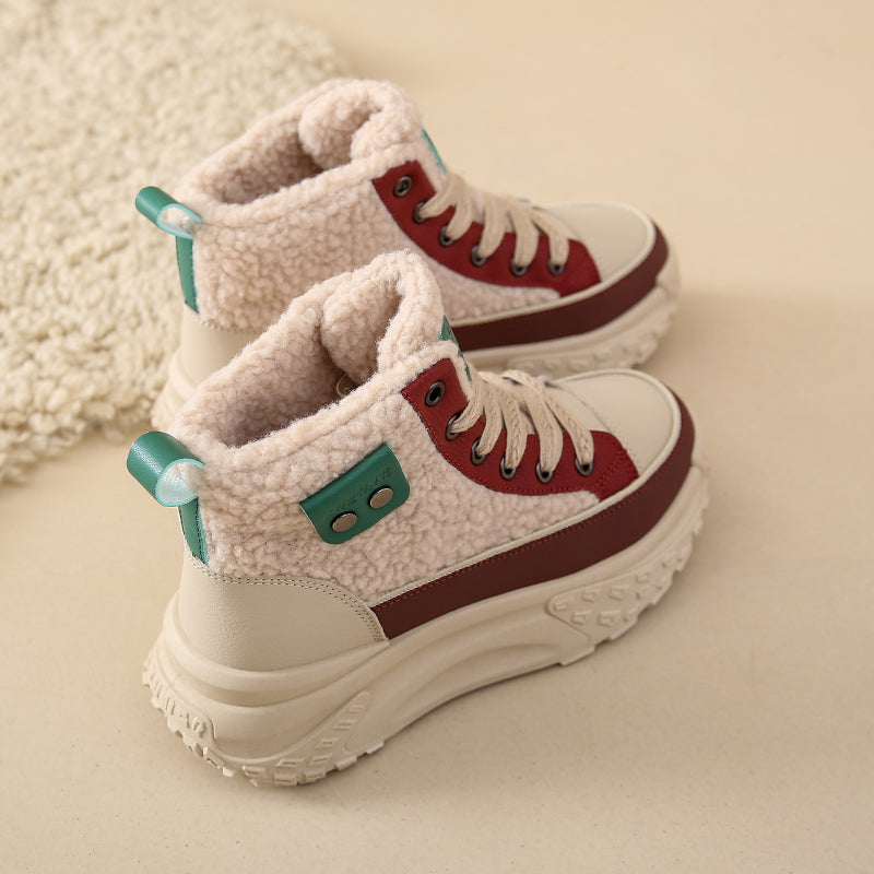 W&W Mode – Wasserdichte Plüsch-Stiefeletten