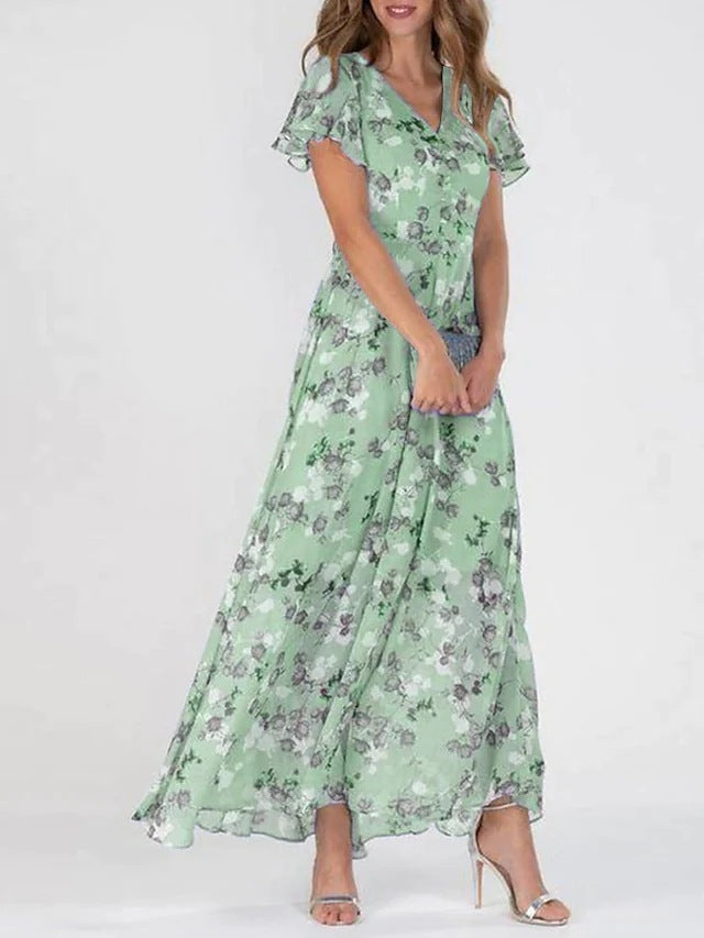 W&W Mode | Geblümtes Chiffonkleid für Damen