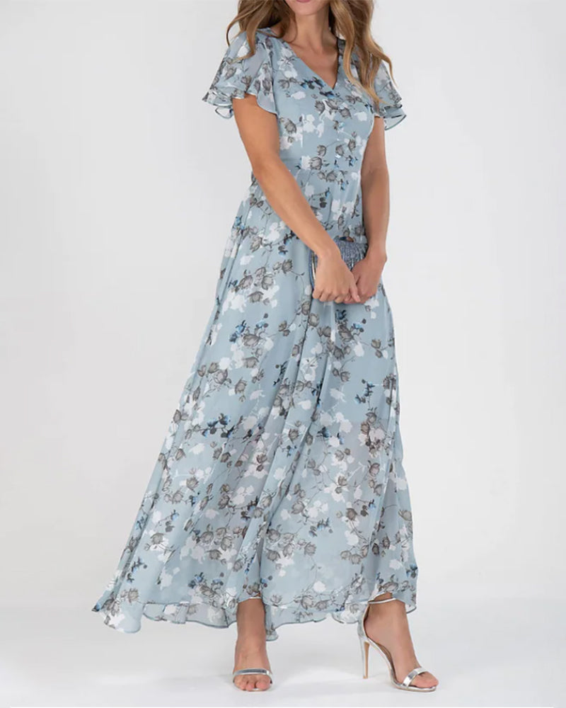 W&W Mode | Geblümtes Chiffonkleid für Damen