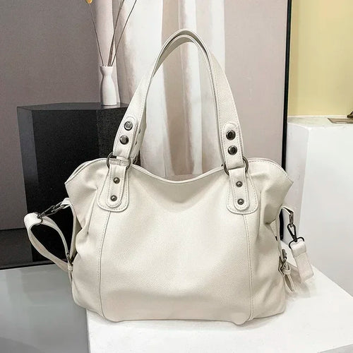 W&W Mode – Hobo-Schultertasche aus Leder für Damen