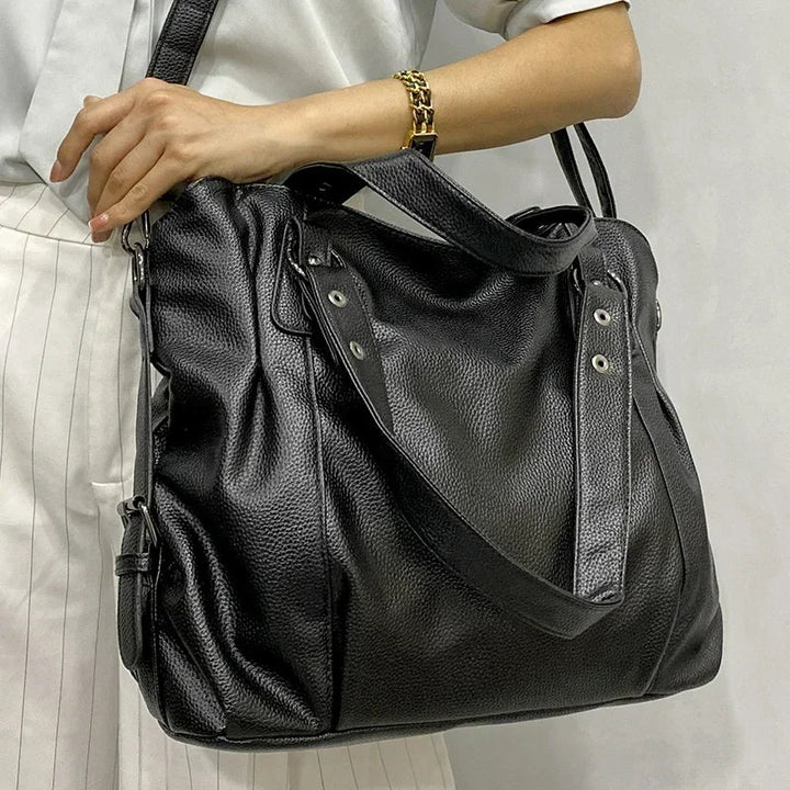 W&W Mode – Hobo-Schultertasche aus Leder für Damen