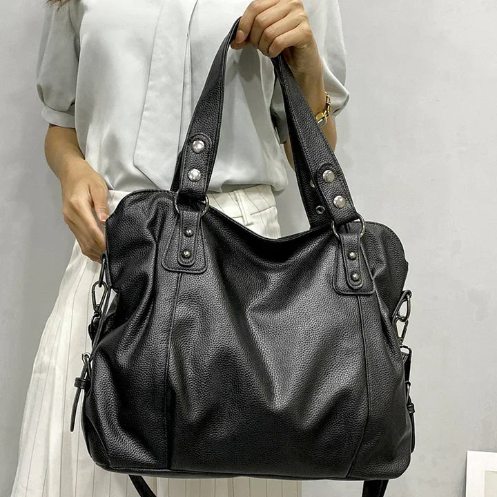W&W Mode – Hobo-Schultertasche aus Leder für Damen