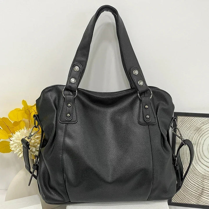 W&W Mode – Hobo-Schultertasche aus Leder für Damen