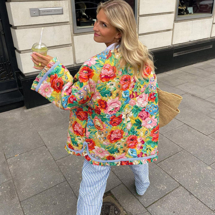 Damen Frühlingsjacke mit Muster
