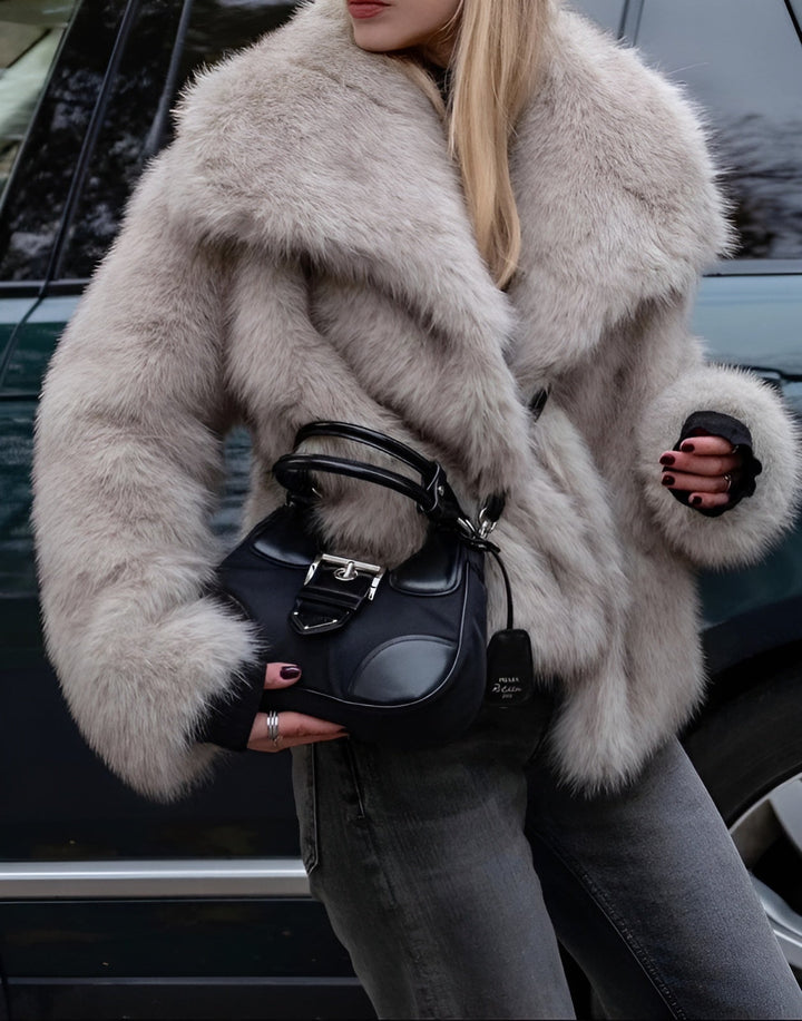 W&W Mode | Faux-Fur-Mantel