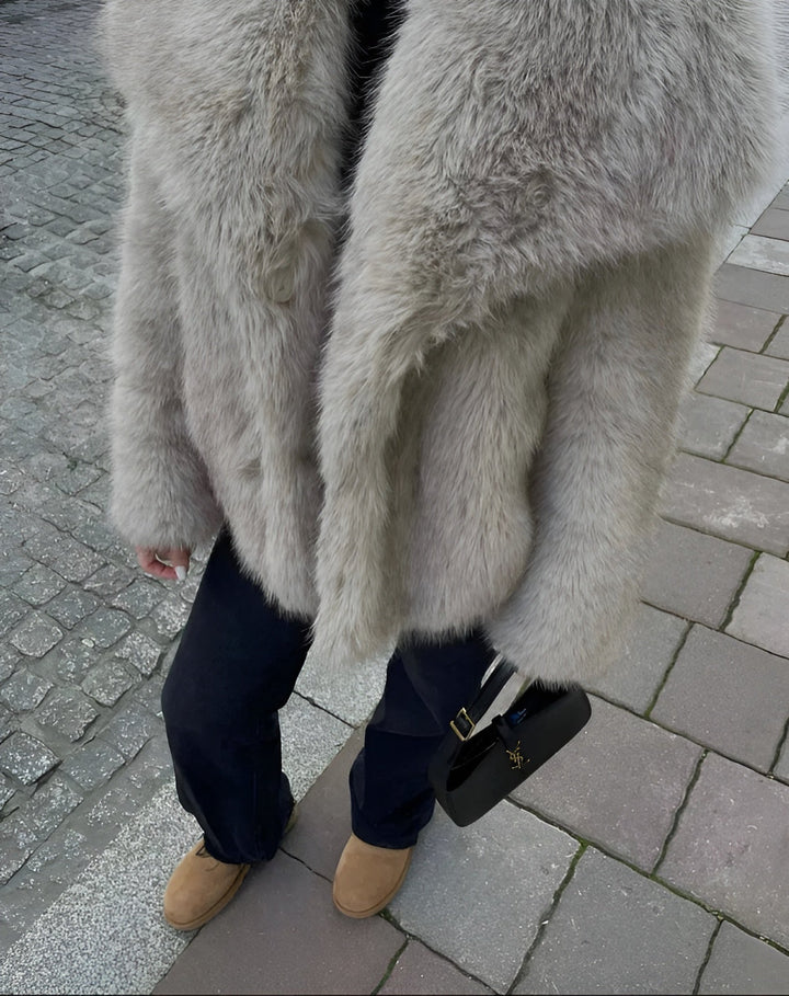 W&W Mode | Faux-Fur-Mantel