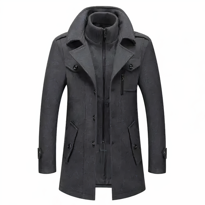 W&W Mode | Moderigtig Doppelkragenjacke Für Männer