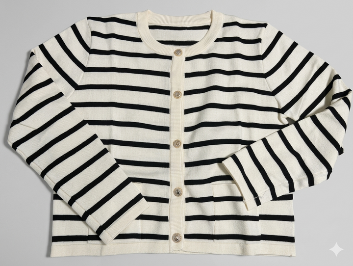 Gestreifter Cardigan