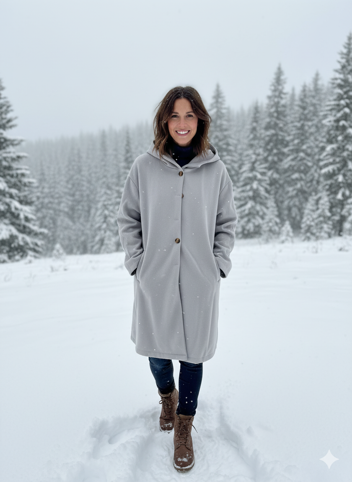 Lange Warmjacke