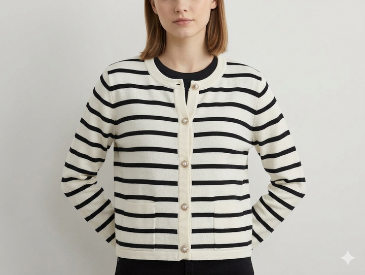Gestreifter Cardigan