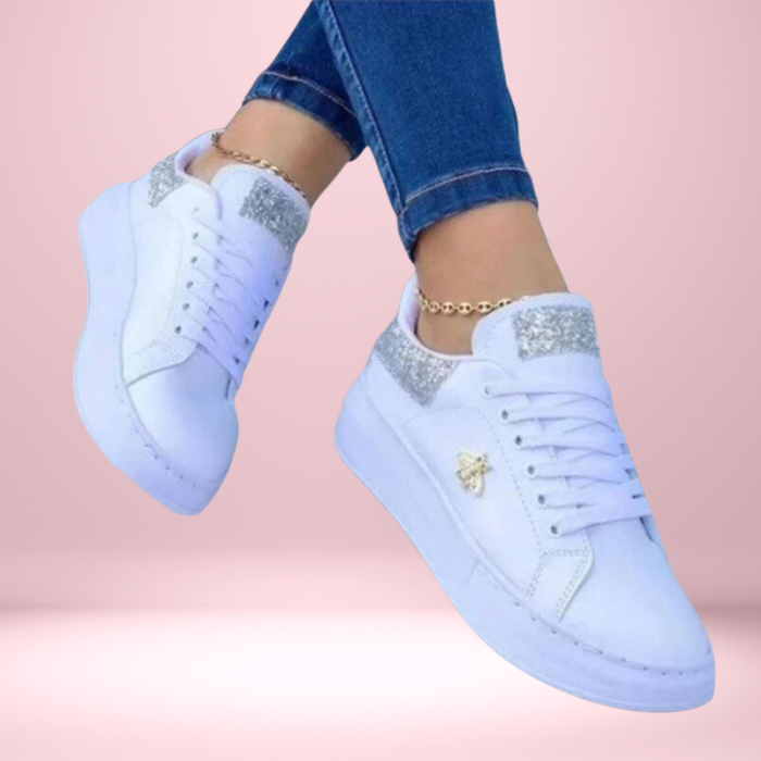 W&W Mode | Turnschuhe Schritt Mit unseren schillernden, mit Glitzer verzierten Turnschuhe in den Style