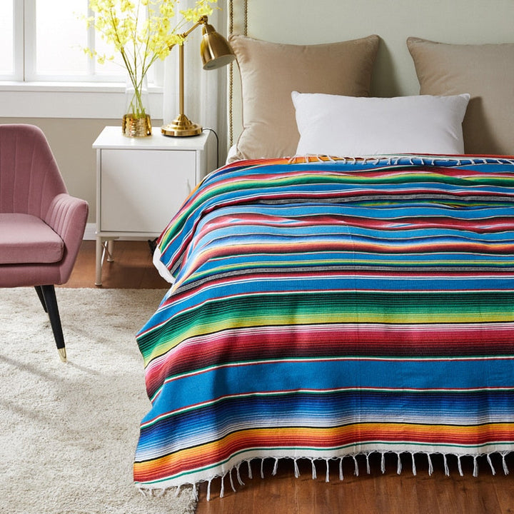 W&W Mode | Boho Stil Strand Picknickdecke / Wurfteppich