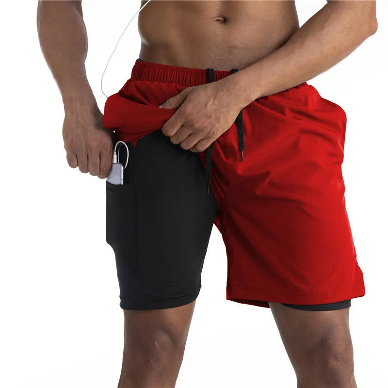 W&W Mode | 2 in 1 Laufshorts Mit Sicherer Tasche Leicht & Atmungsaktiv