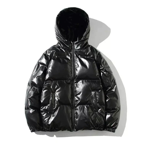 W&W Mode | Winddichte Metallische Winter-Pufferjacke