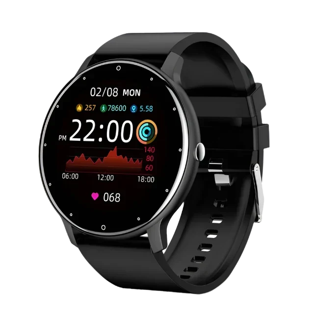 Unisex Smartwatch mit Fitness-Tracker und Herzfrequenzmessung