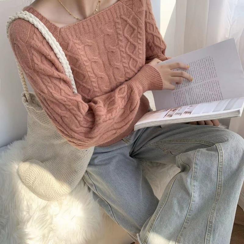 W&W Mode - Pullover mit quadratischem Kragen