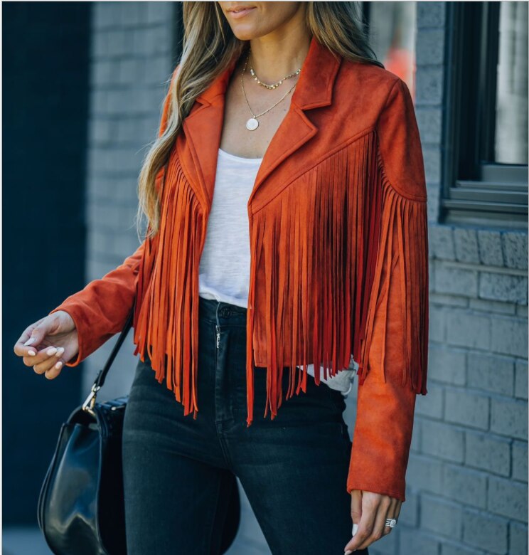 W&W Mode | Jacke Mit Fransen Für Damen