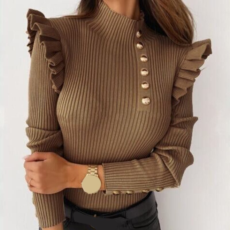 W&W Mode | Sweater Mit Rüschendruck