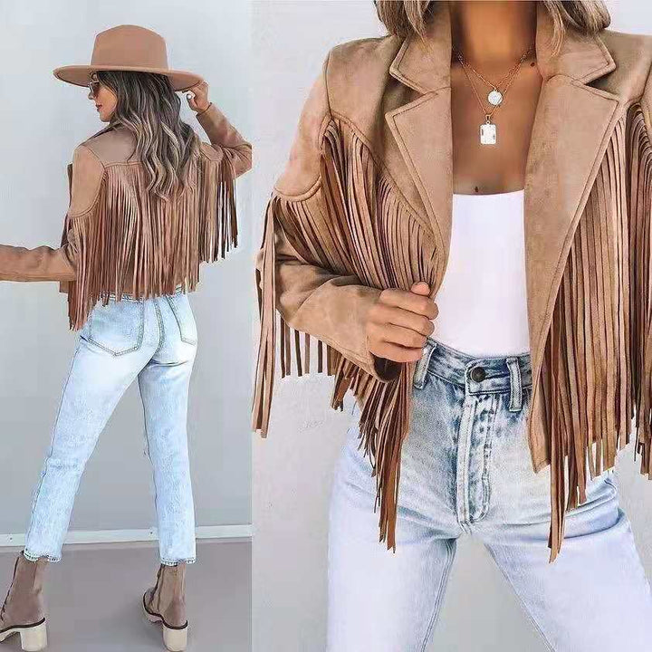 W&W Mode | Jacke Mit Fransen Für Damen