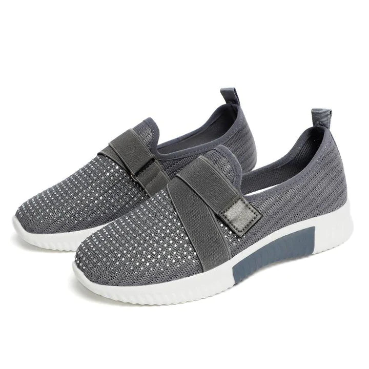 W&W Mode | Slip-On-Sneaker Für Damen Mit Klettverschluss Verbessern Sie Ihre Laufhaltung!