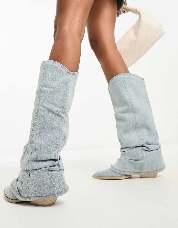 W&W Mode | Denim-Modestiefel Für Frauen