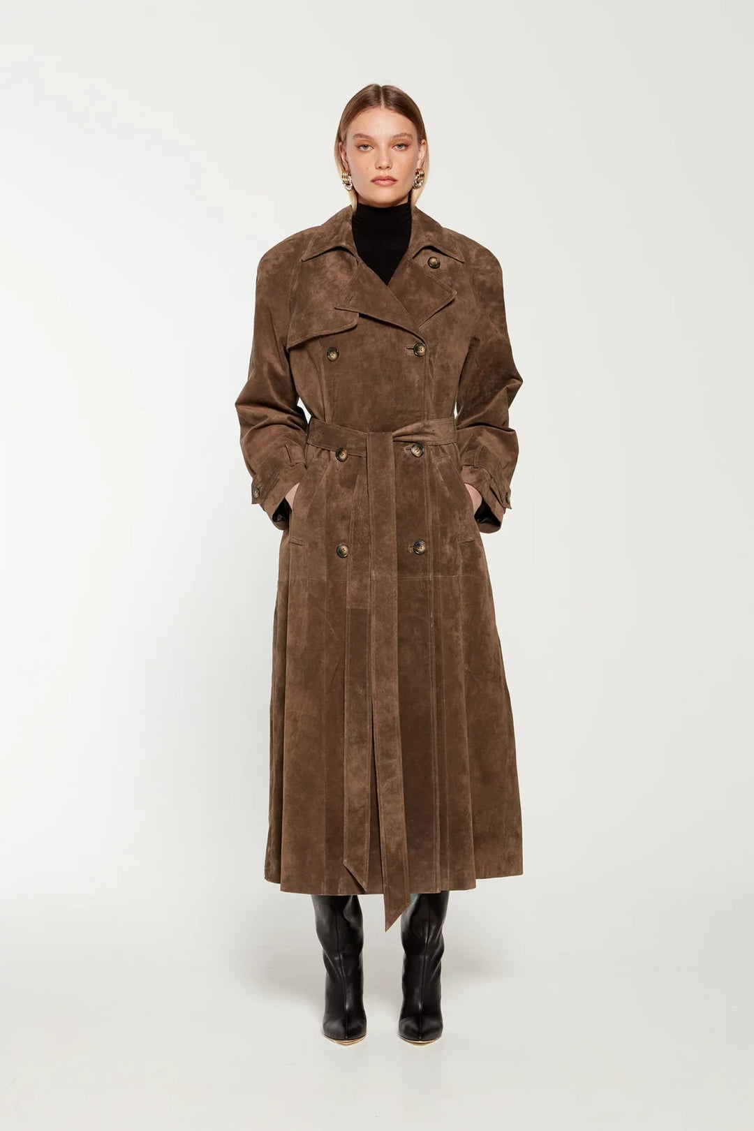 W&W Mode | Damen-Wintermantel aus Kunstwildleder