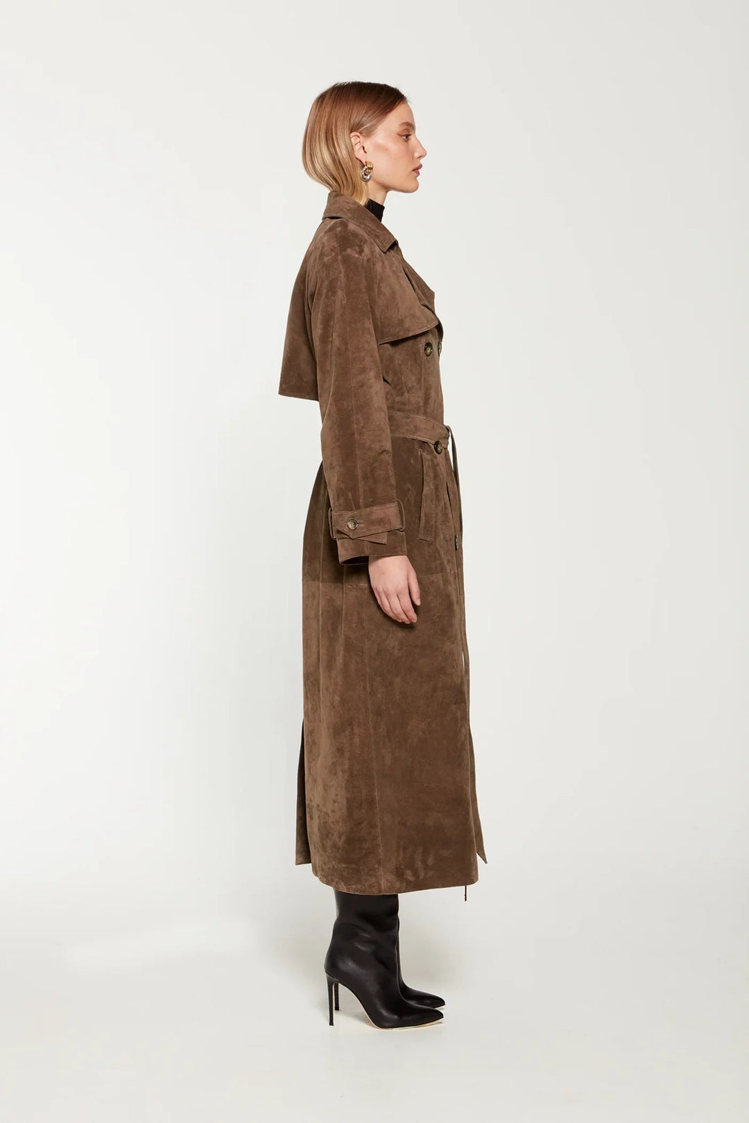 W&W Mode | Damen-Wintermantel aus Kunstwildleder