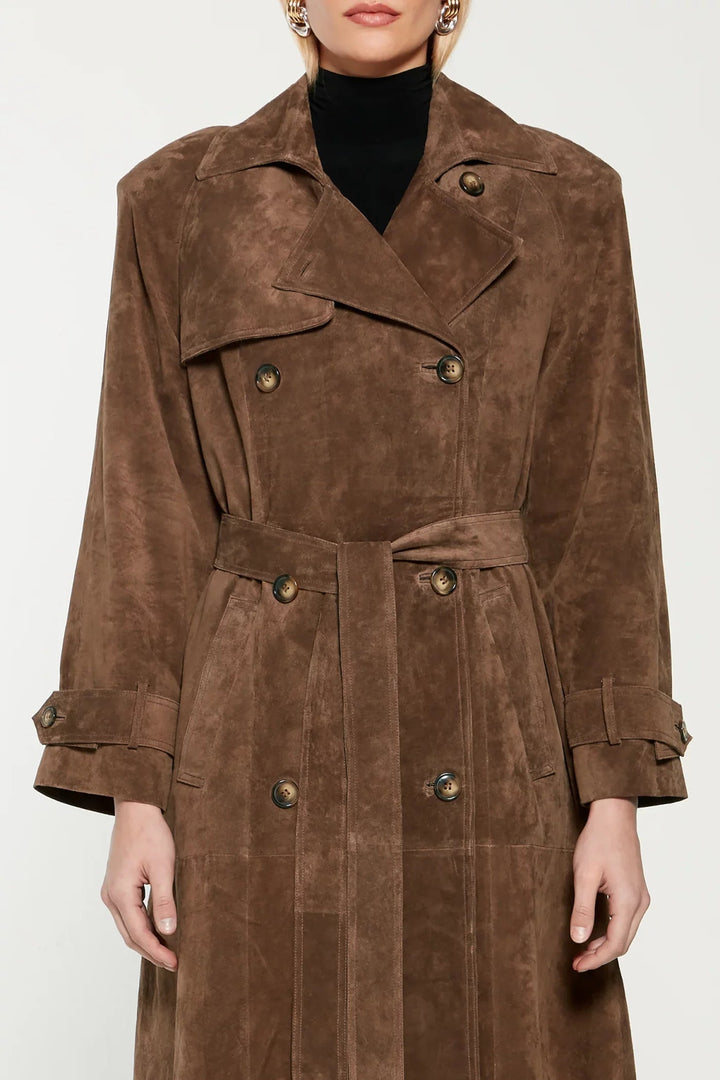 W&W Mode | Damen-Wintermantel aus Kunstwildleder