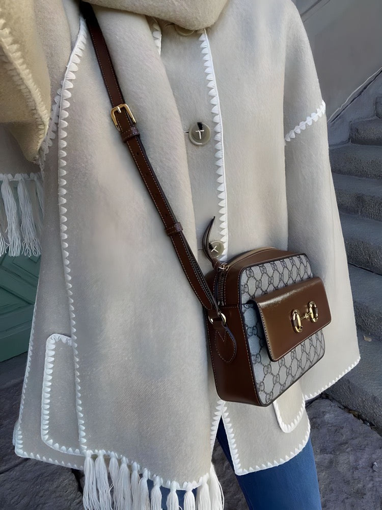 W&W Mode | Schal-Jacke mit entspannter Passform und weichem, strukturiertem Stoff für Frauen