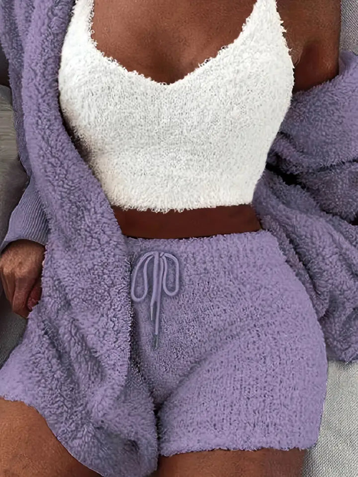 W&W Mode | Kuschelige, weiche Damen Pyjama Set mit verschiedenen Farben