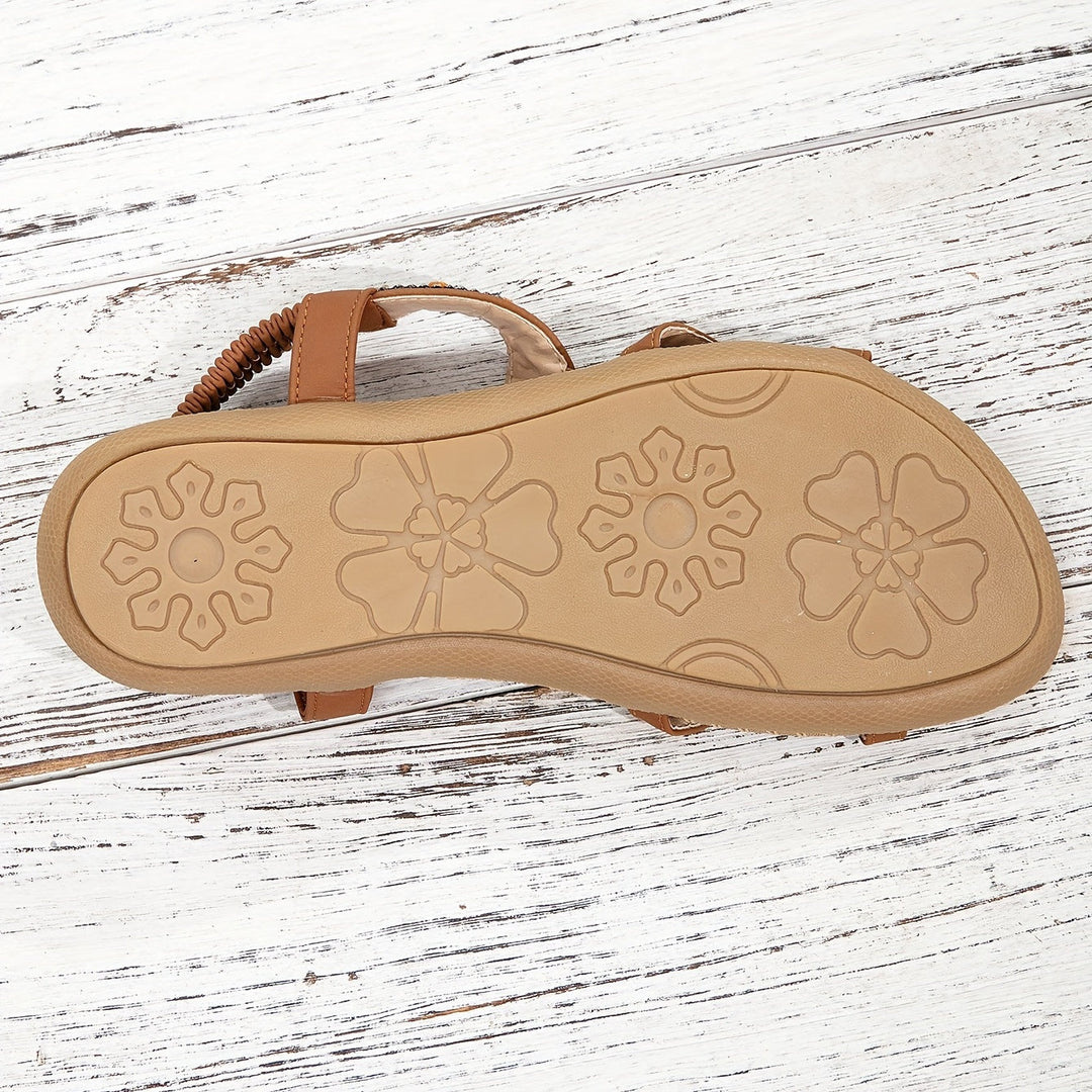 W&W Mode | Boho Sandalen Mit Strass Und Ethnischen Details