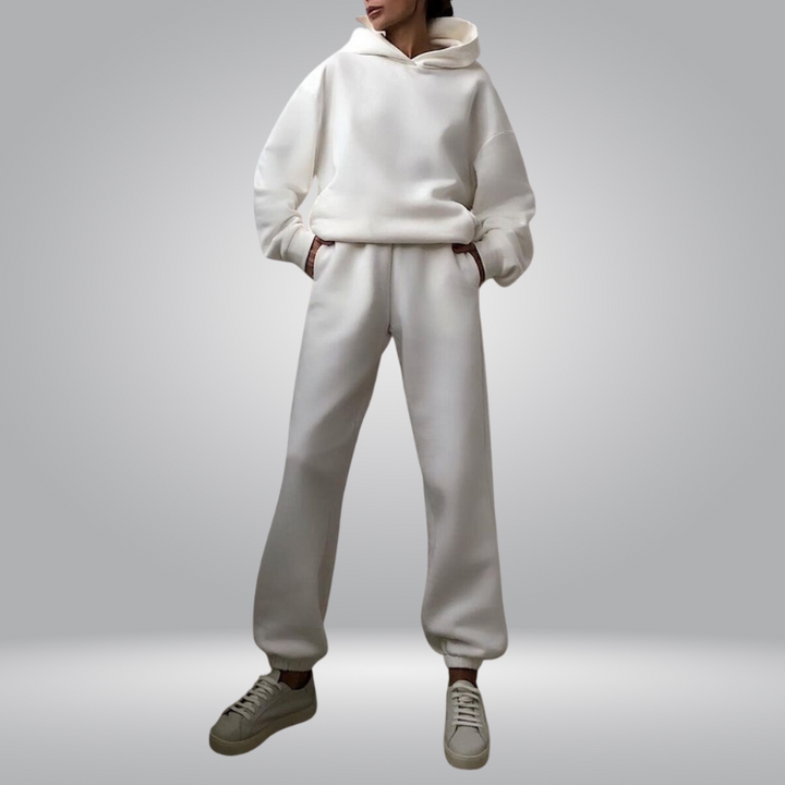 W&W Mode | Trainingsanzug Lässiges 2-teiliges Hoodie & Sweatpants Set für Damen