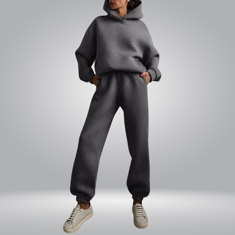 W&W Mode | Trainingsanzug Lässiges 2-teiliges Hoodie & Sweatpants Set für Damen