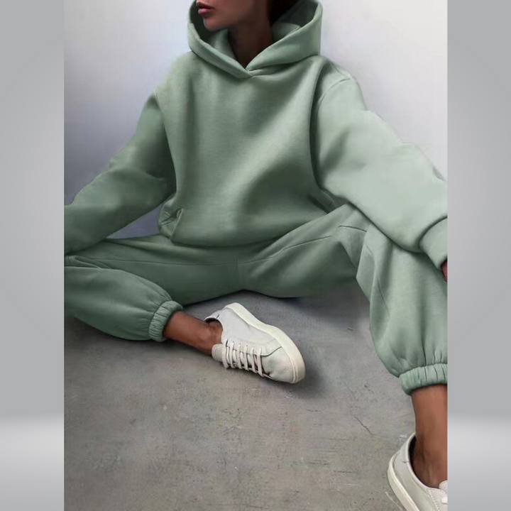W&W Mode | Trainingsanzug Lässiges 2-teiliges Hoodie & Sweatpants Set für Damen