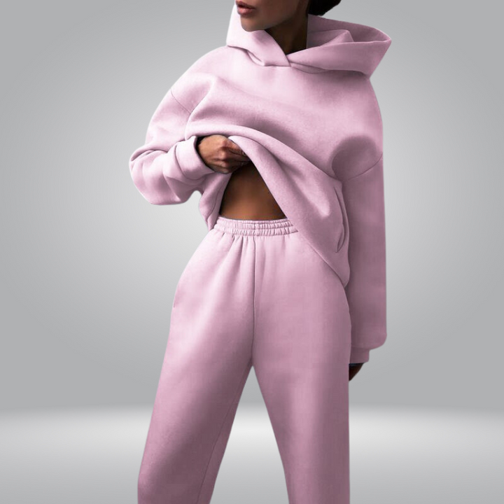 W&W Mode | Trainingsanzug Lässiges 2-teiliges Hoodie & Sweatpants Set für Damen