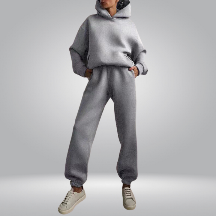 W&W Mode | Trainingsanzug Lässiges 2-teiliges Hoodie & Sweatpants Set für Damen