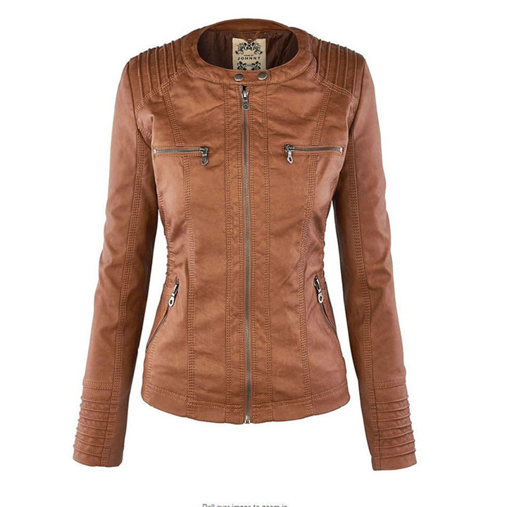 W&W Mode | Damen Lederjacke Mit Kapuze