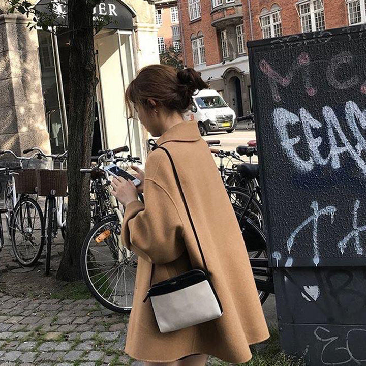 W&W Mode Einreihiger Eleganter Damenmantel