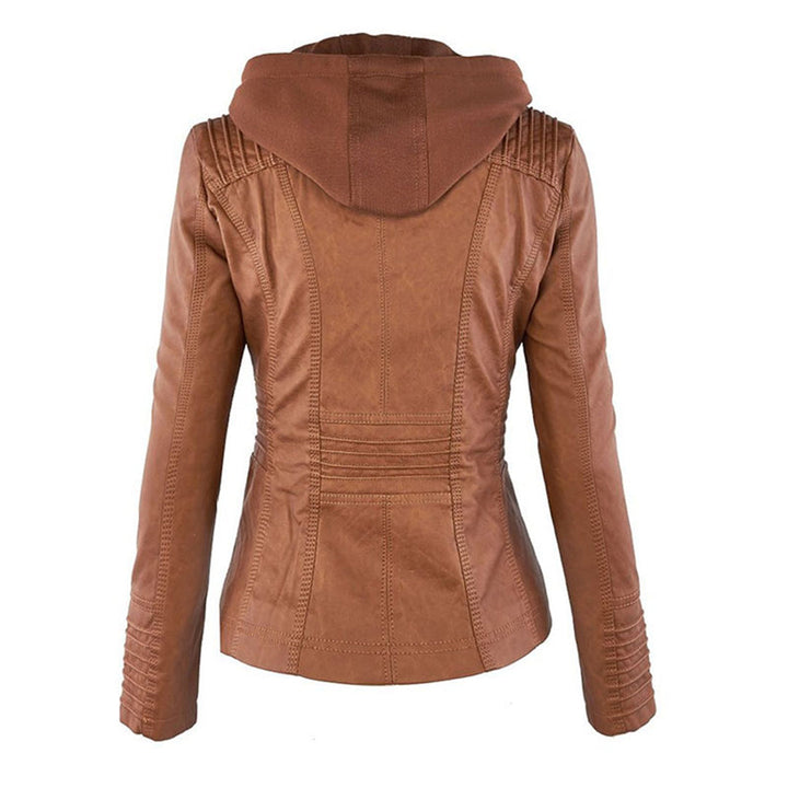 W&W Mode | Damen Lederjacke Mit Kapuze