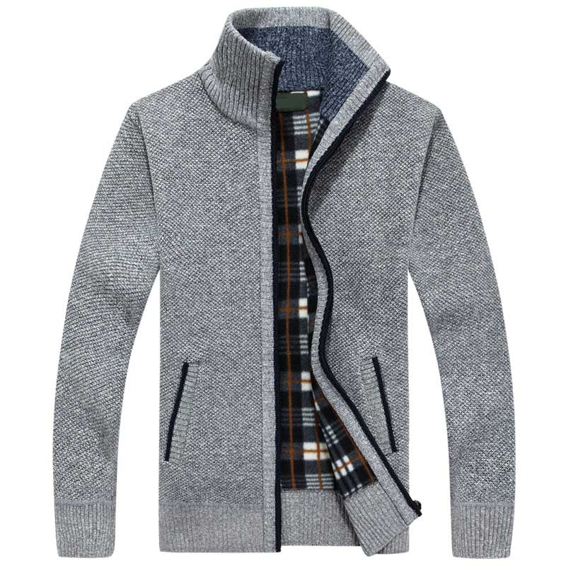 W&W Mode | Herren Strickjacke Mit Fleecefutter