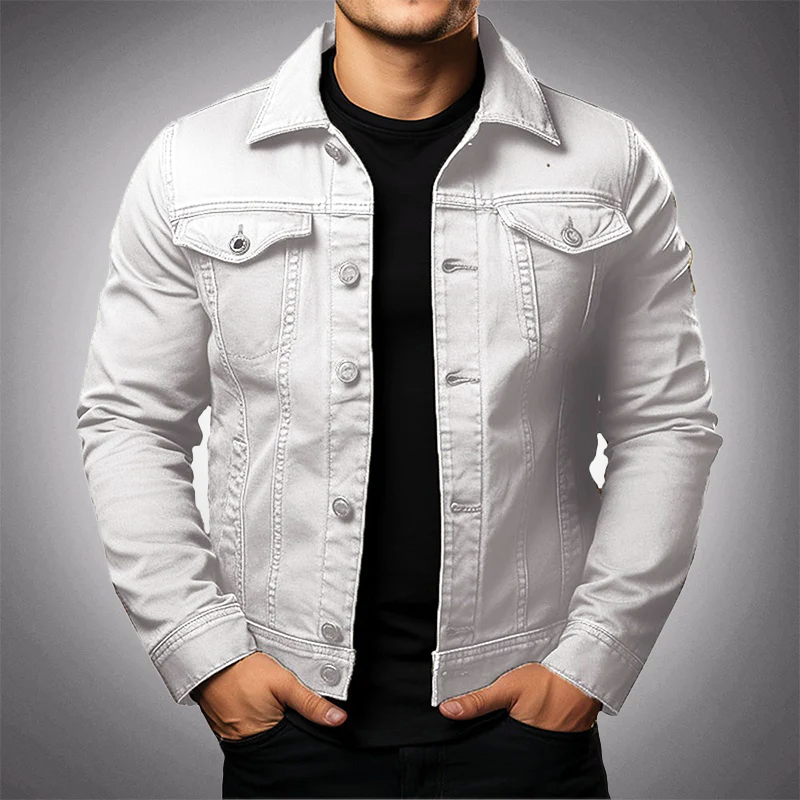 W&W Mode | Denim Jacke für Männer für Komfort Vielseitigkeit