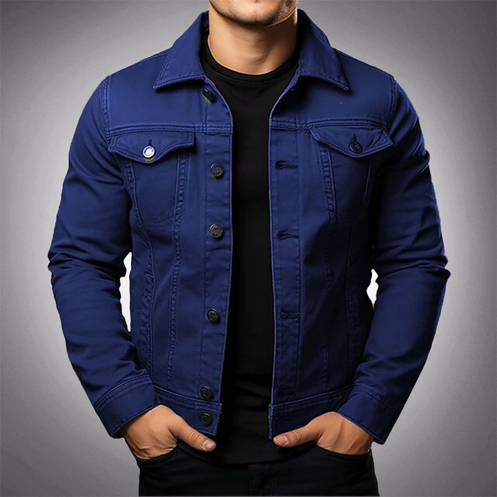 W&W Mode | Denim Jacke für Männer für Komfort Vielseitigkeit