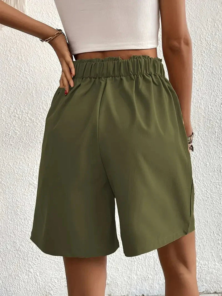 W&W Mode | Shorts, schräge Taschen, hohe Taille, Damenshorts, Sommerkleidung