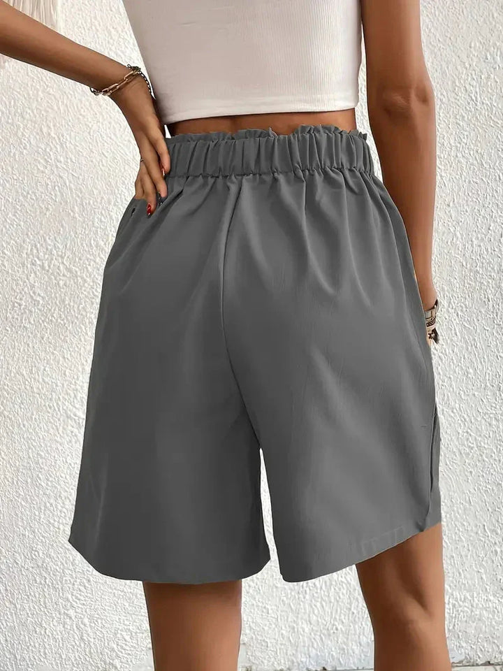 W&W Mode | Hochtaillierte Leinenshorts für Damen